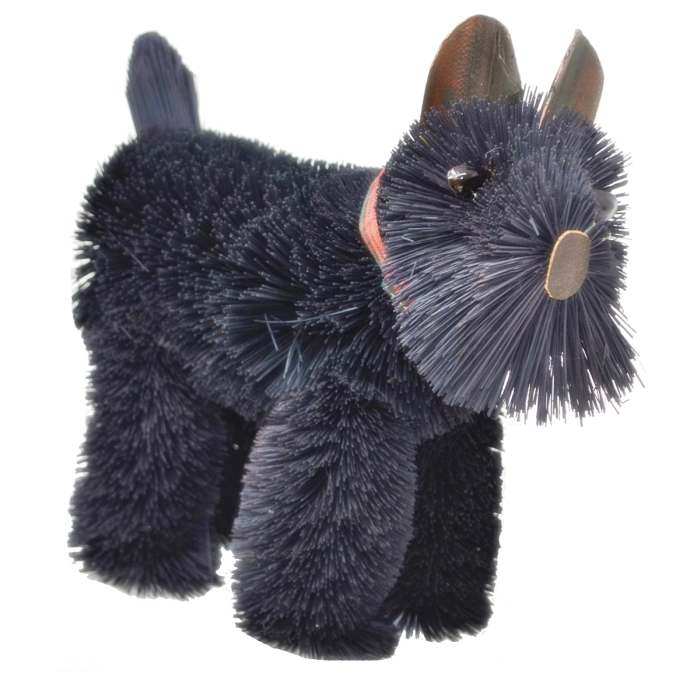 Brushart Bristle Brush Dog Scottie Black 9